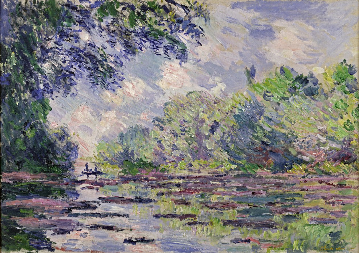Seine Givernyssä, 1885 tekijältä Claude Monet