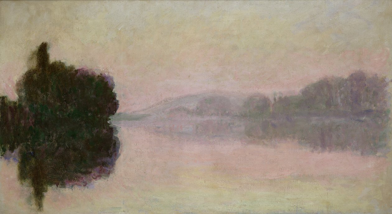 Seine Port-Villezissä, Iltaefekti, 1894 tekijältä Claude Monet