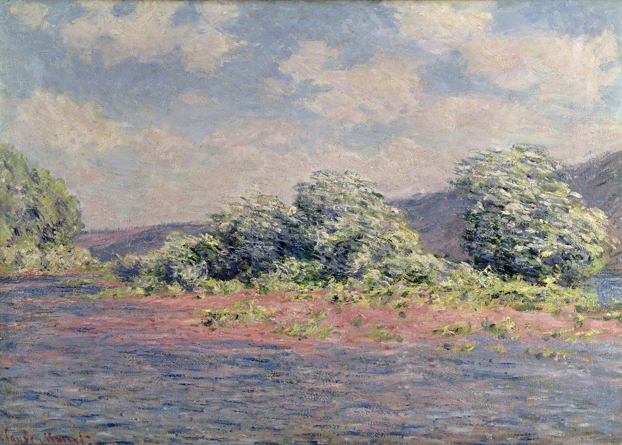 Seine Port-Villezissä, noin 1890 tekijältä Claude Monet