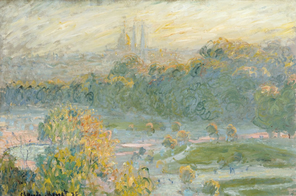 Tuileries (tutkimus) 1875 tekijältä Claude Monet