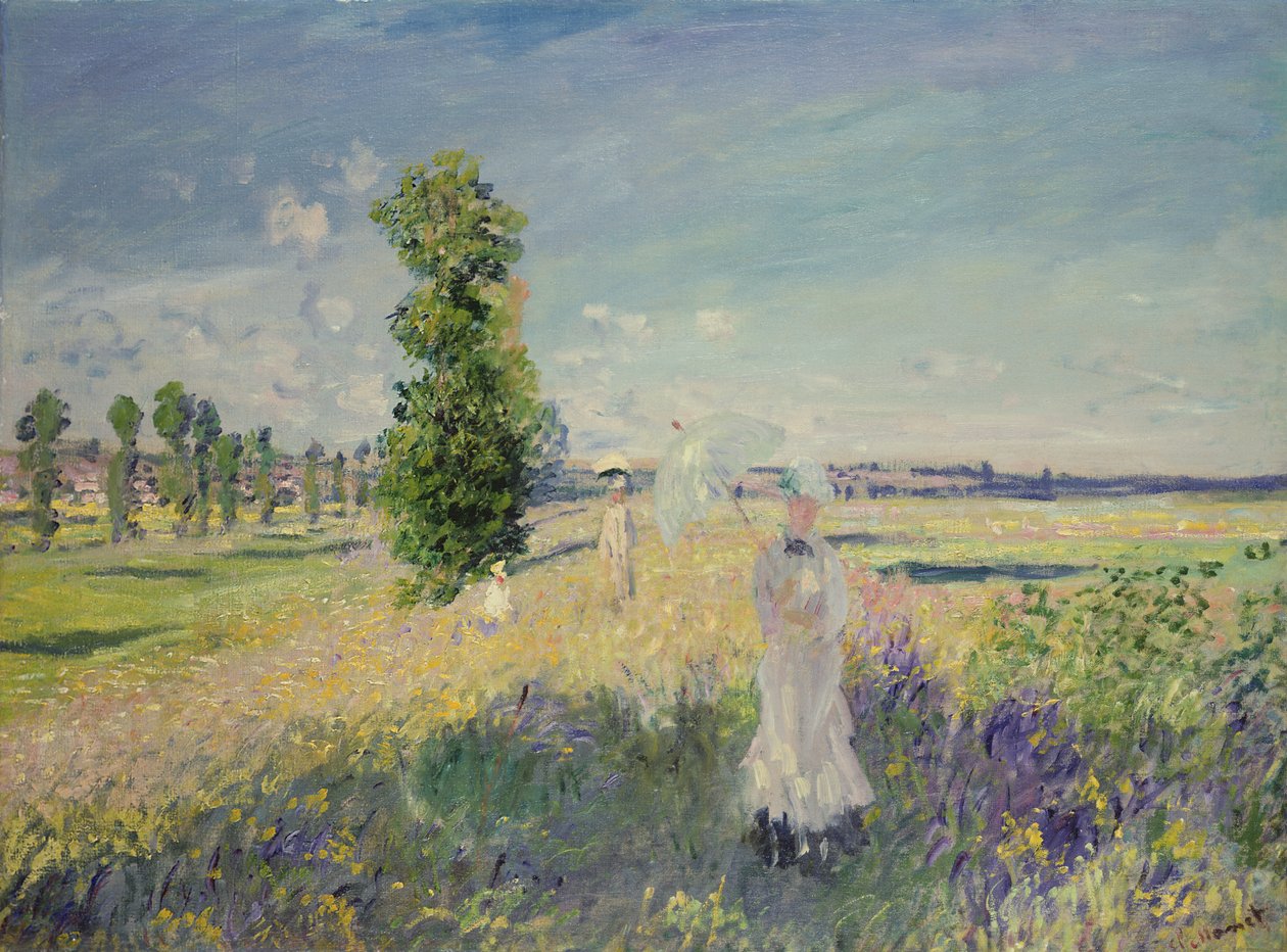 The Walk (Argenteuil), n. 1872-75 tekijältä Claude Monet