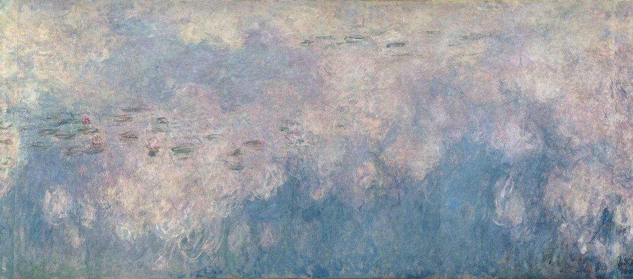 Vesililjat - Pilvet (keskiosa) 1915-26 (katso myös 64184 ja 64186) tekijältä Claude Monet