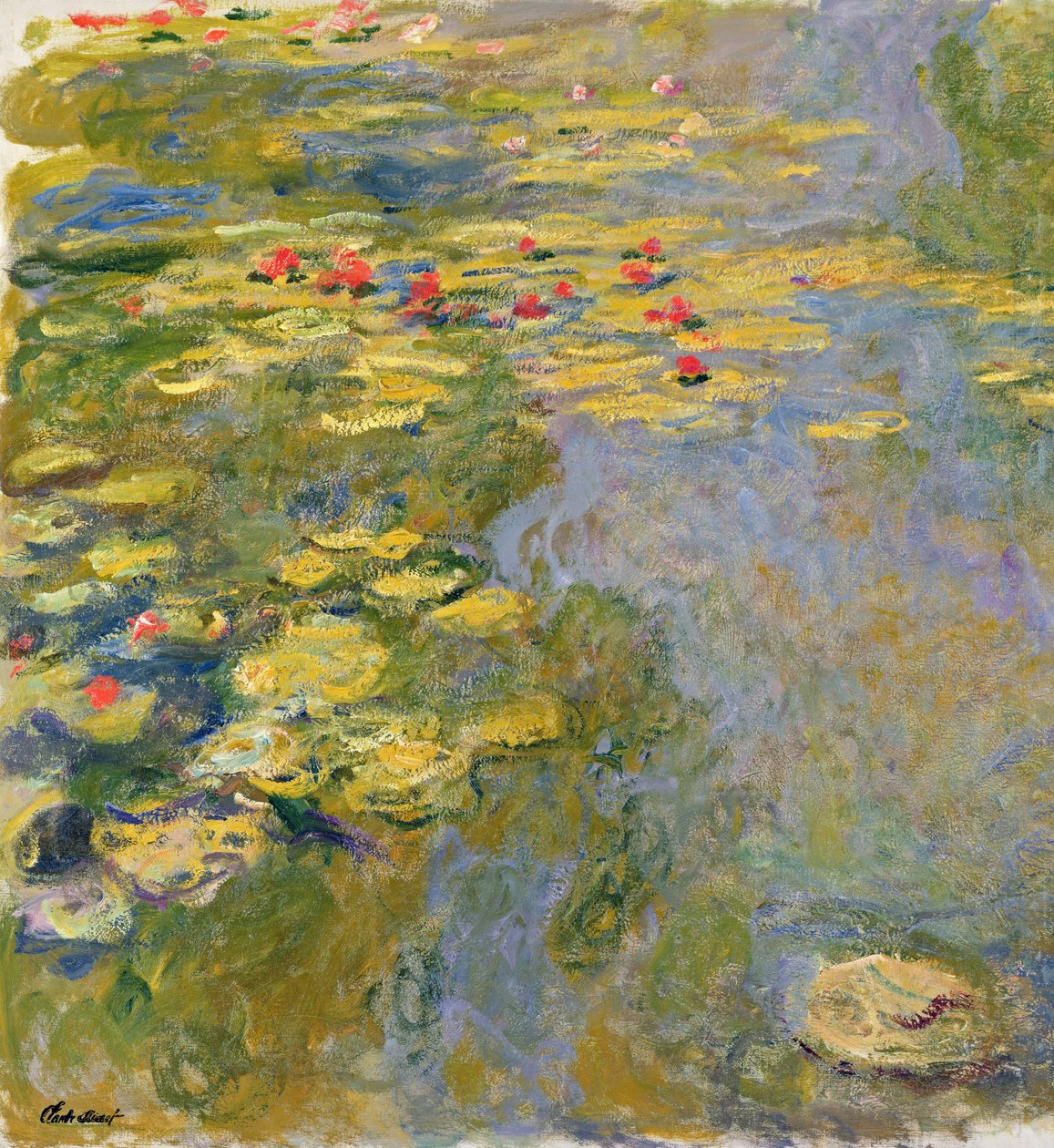 Vesililjalampi, 1917-19 (ks. kuva 382338) tekijältä Claude Monet