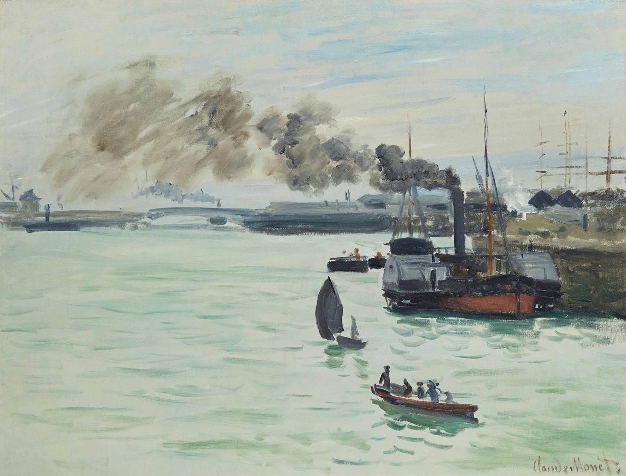 Juna maassa tekijältä Claude Monet
