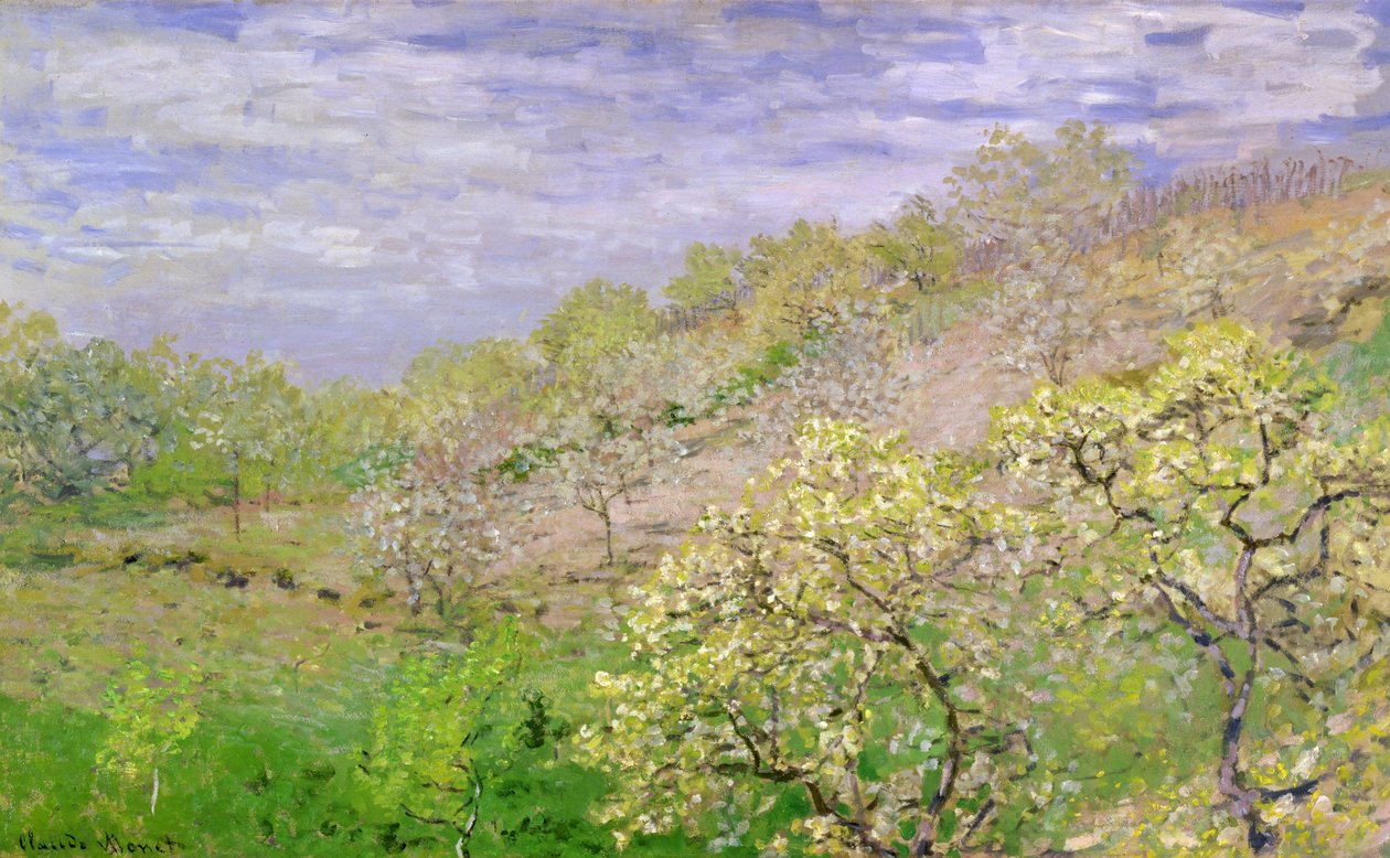 Kukkivat puut tekijältä Claude Monet