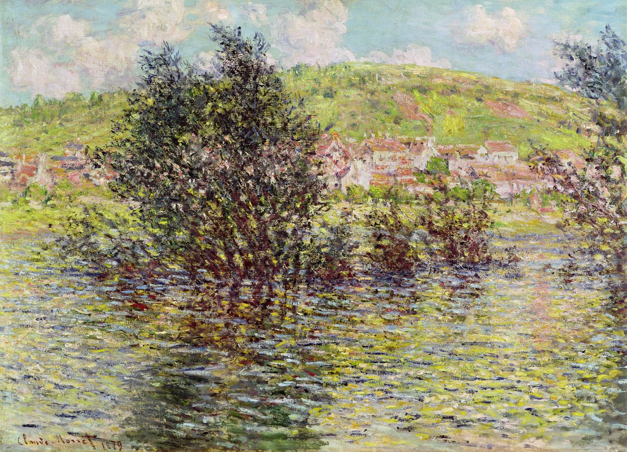 Vetheuil, Näkymä Lavacourtista, 1879 tekijältä Claude Monet
