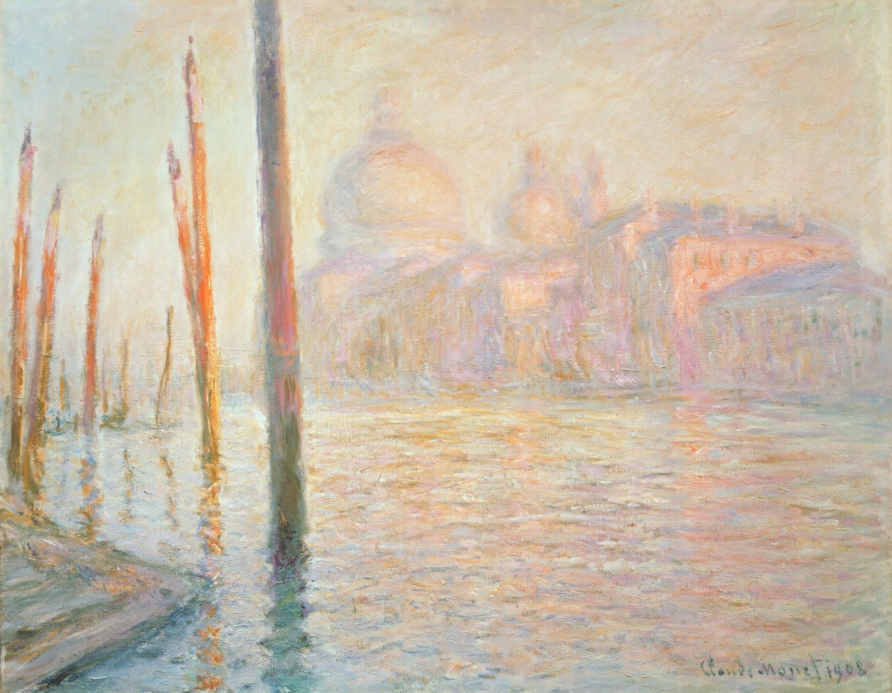 Näkymä Venetsiaan, 1908 tekijältä Claude Monet