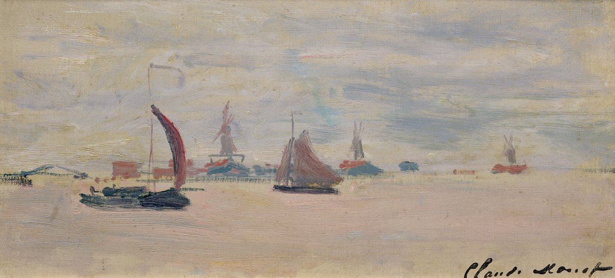 Näkymä Voorzaaniin, 1871 tekijältä Claude Monet