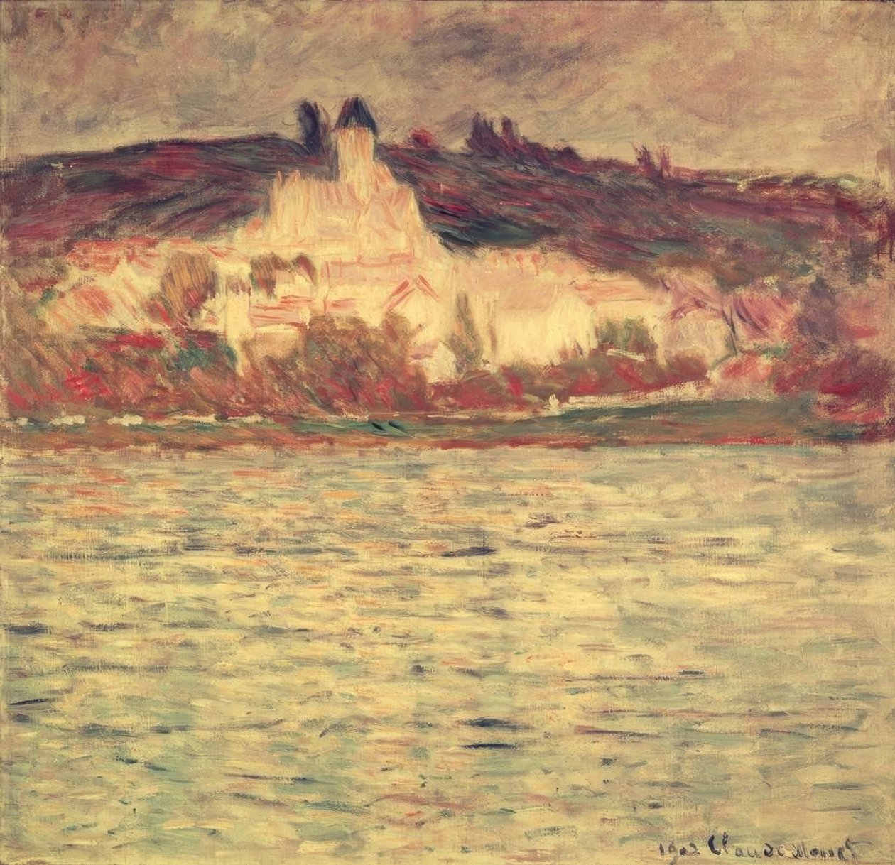 Näkymä Vétheuiliin tekijältä Claude Monet