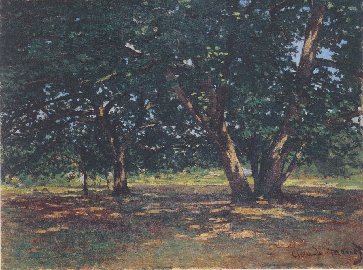 Fontainebleaun metsä tekijältä Claude Monet