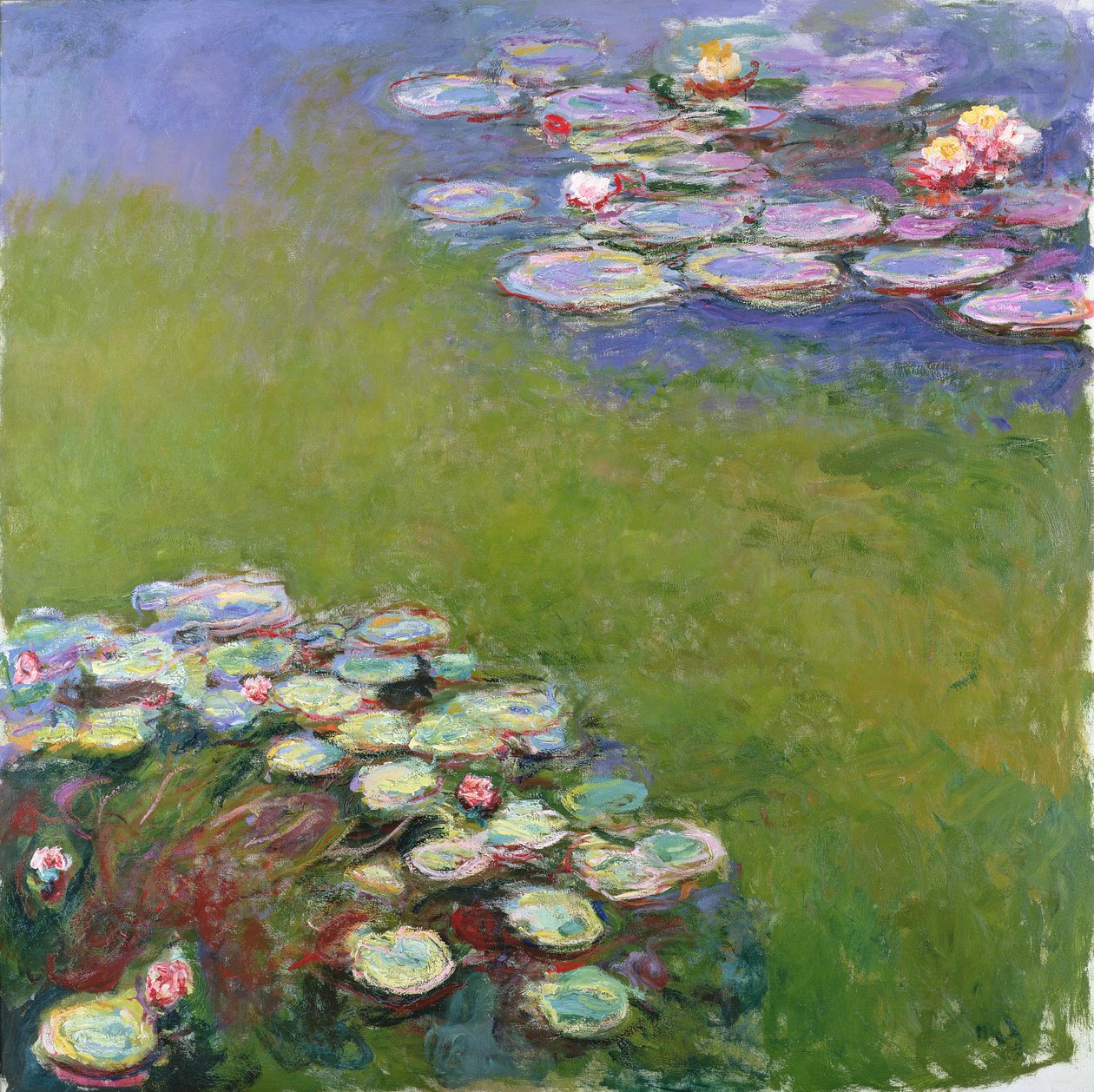 Lummet, 1914-1917 (katso yksityiskohta 414409) tekijältä Claude Monet