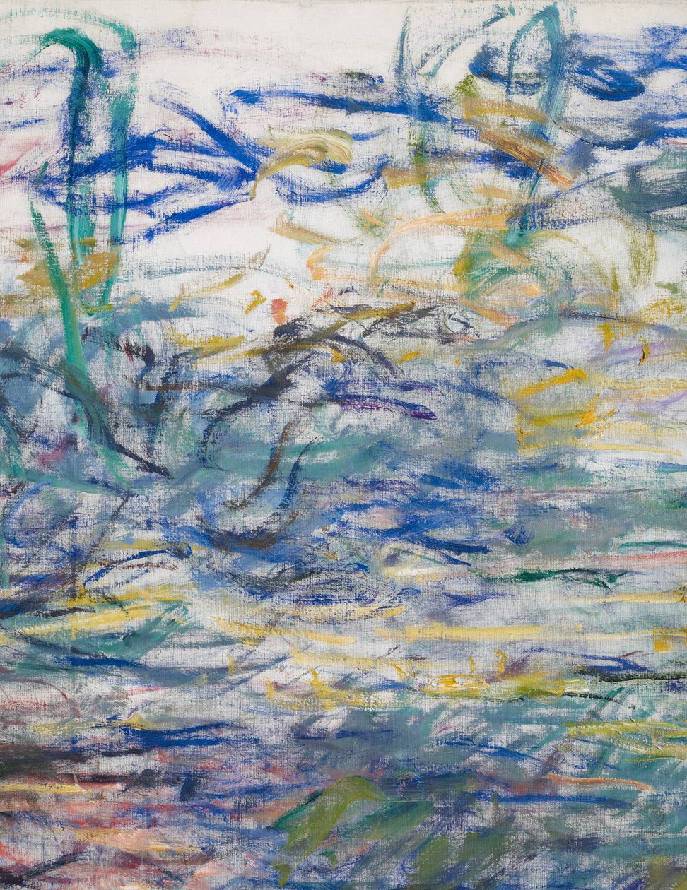 Lummet, 1917-1919 yksityiskohta 160656 öljy kankaalle tekijältä Claude Monet