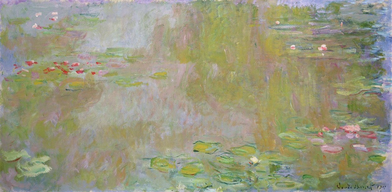 Vesililjat Givernyssä, 1917 tekijältä Claude Monet