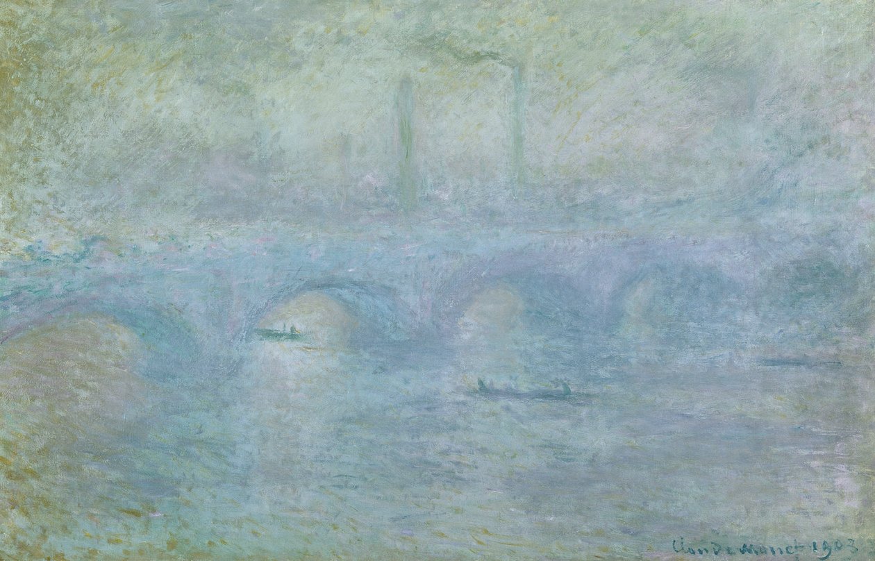 Waterloon silta: Sumun vaikutus, 1903 tekijältä Claude Monet