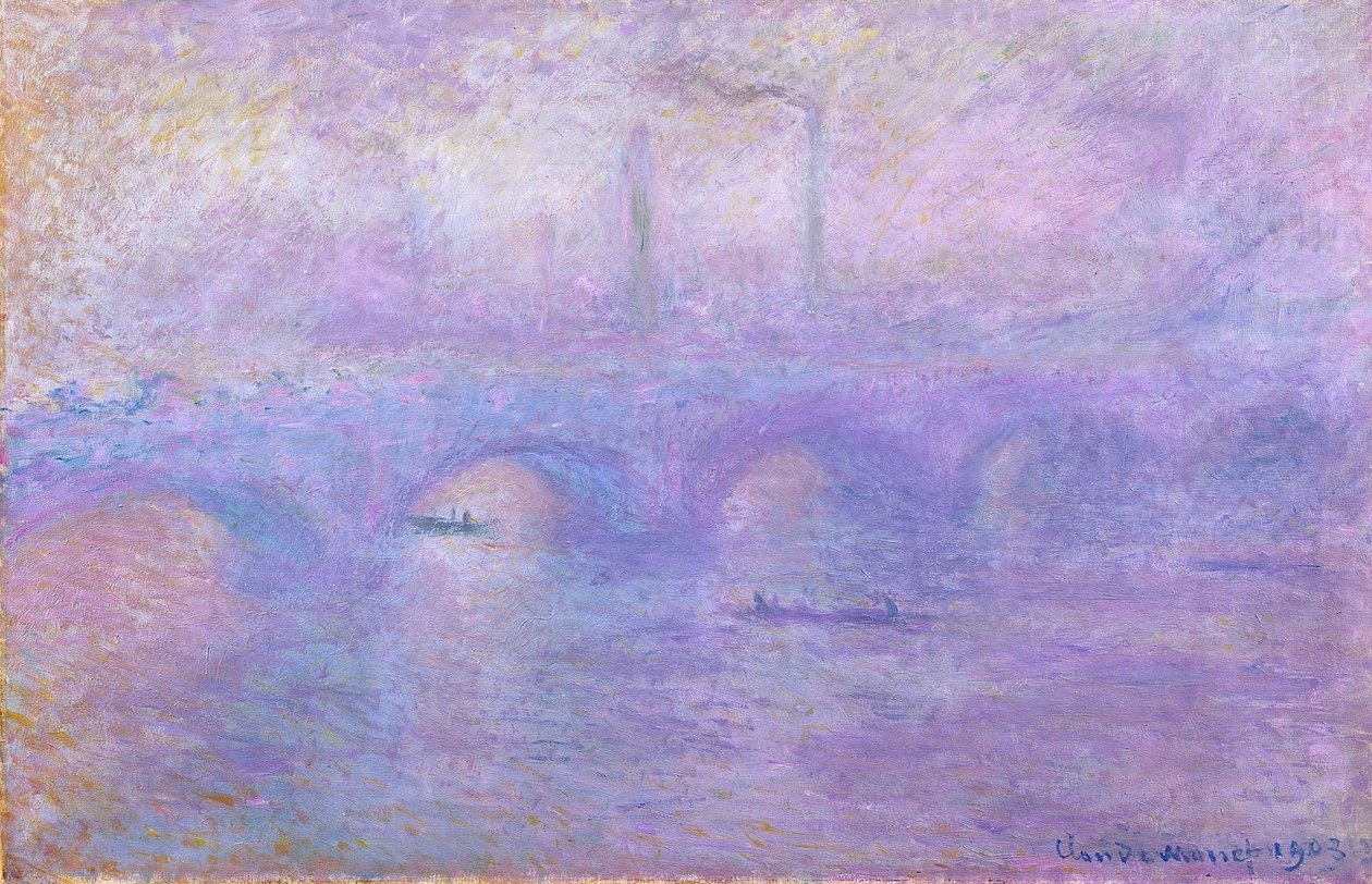 Waterloon silta sumussa, 1899-1901 tekijältä Claude Monet