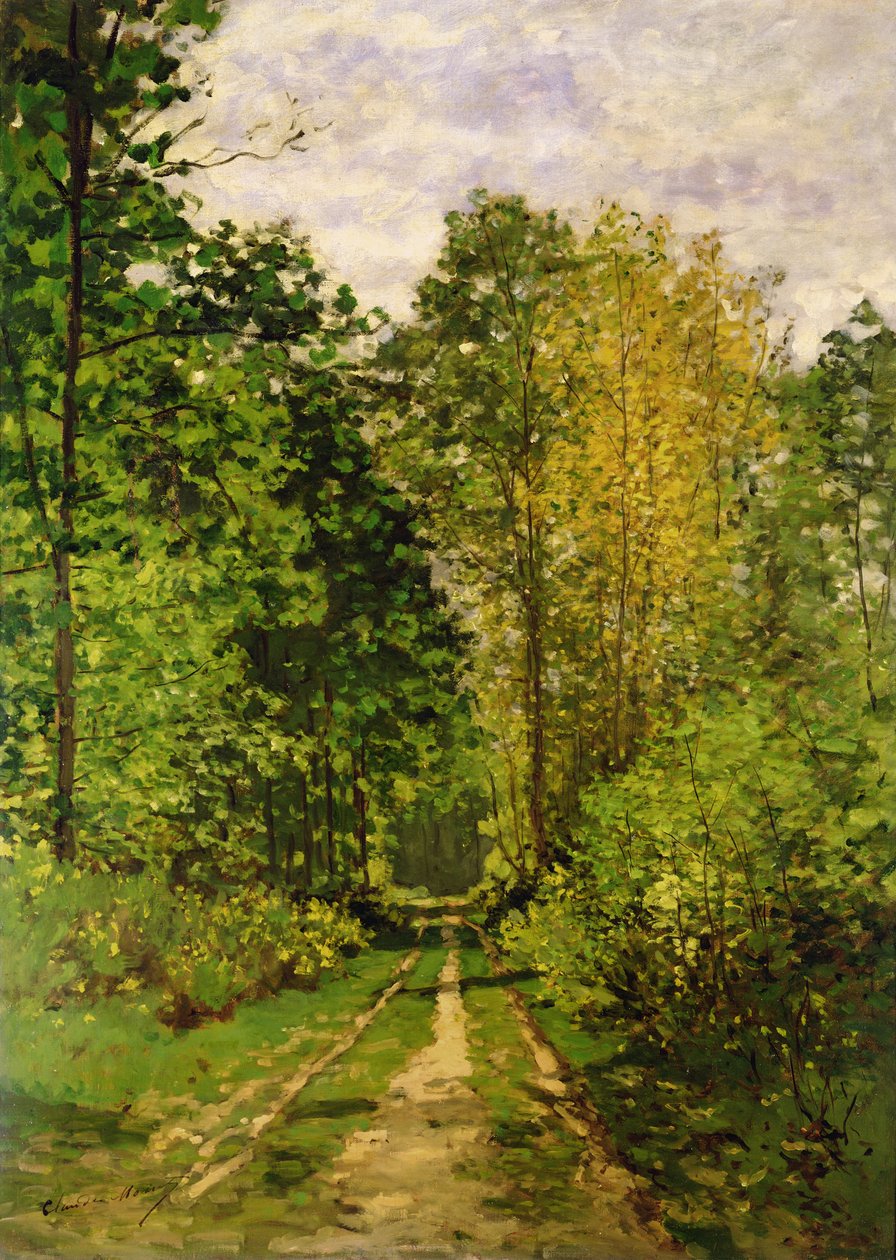 Metsäinen polku, 1865 tekijältä Claude Monet