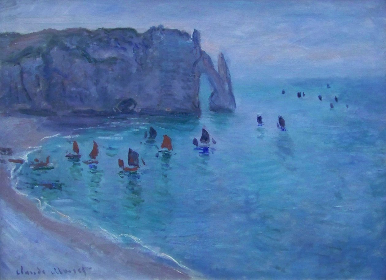 Étretat, la Porte dAval tekijältä Claude Monet
