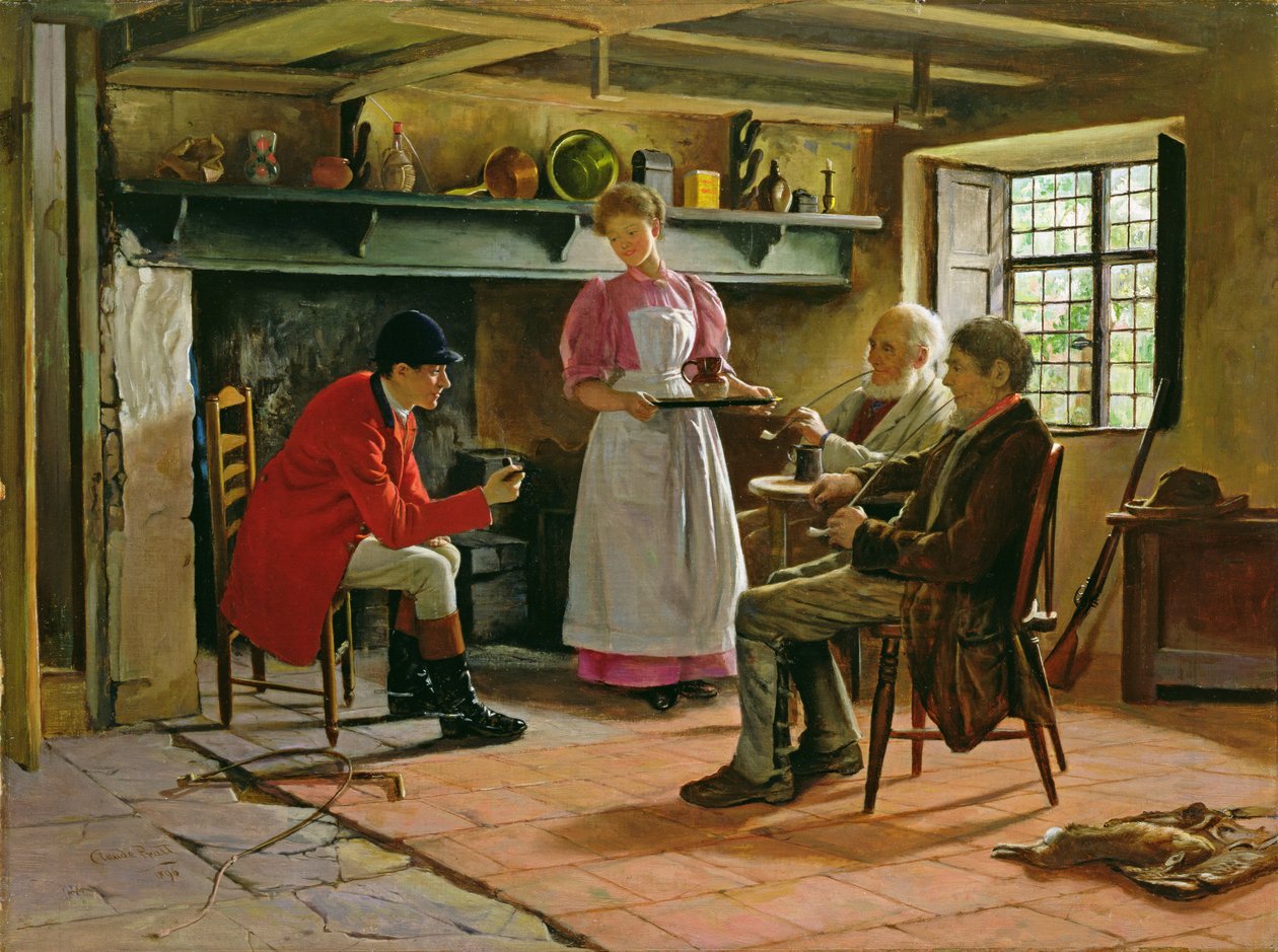 Inside the Lygon Arms, Broadway, 1896 tekijältä Claude Pratt