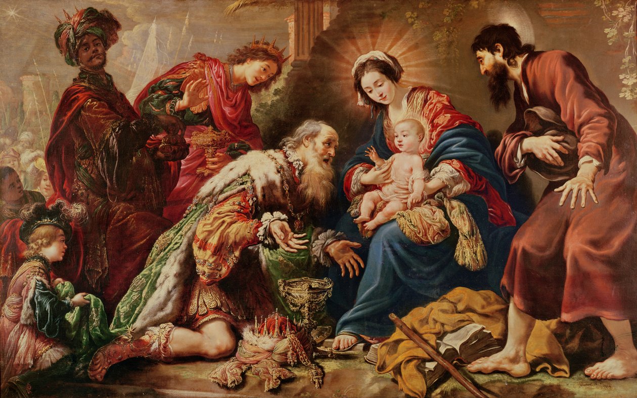 Maagien palvonta, 1624 tekijältä Claude Vignon