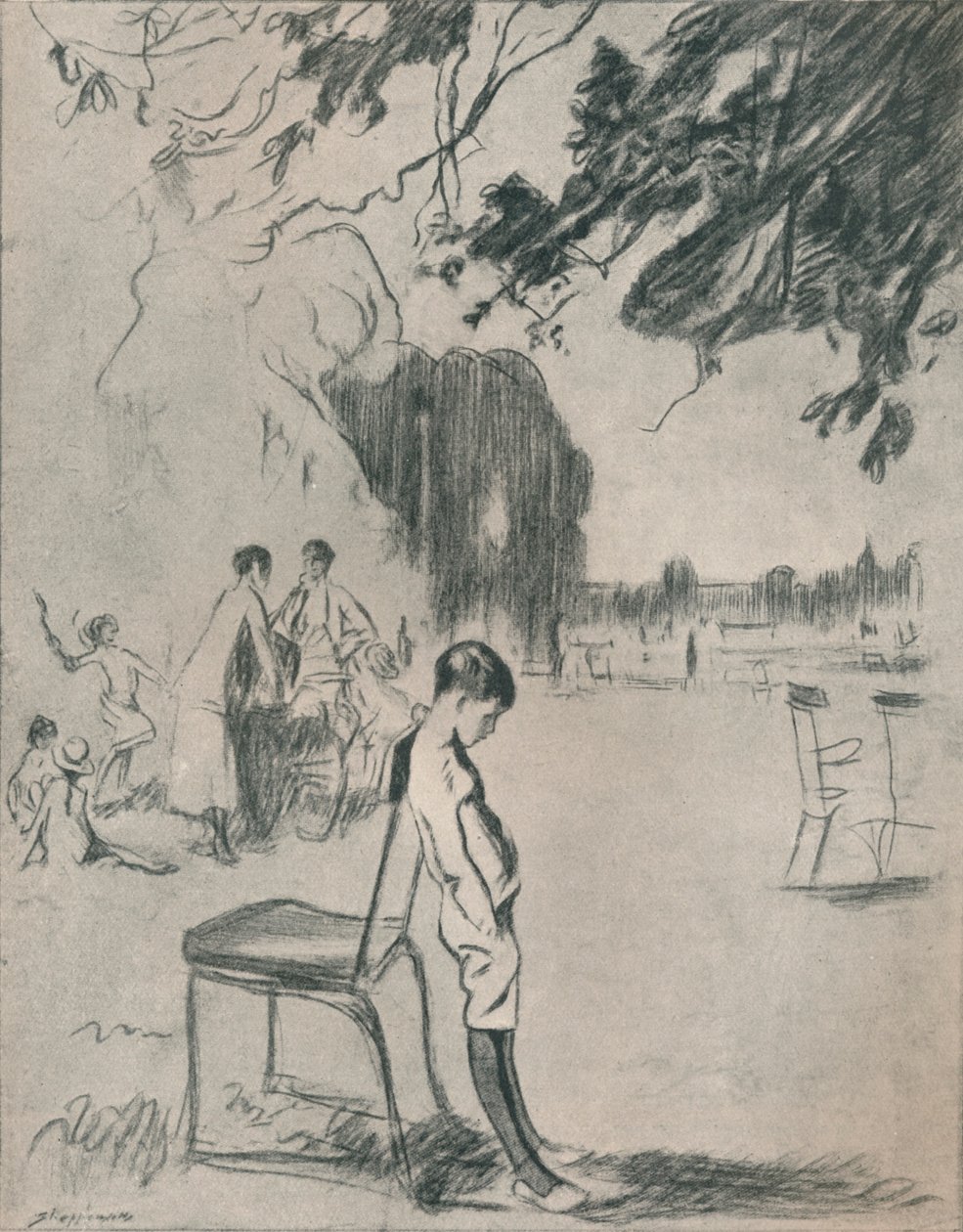 Olen Sick To Death of The Boy -naiset, c1900 tekijältä Claude Allin Shepperson
