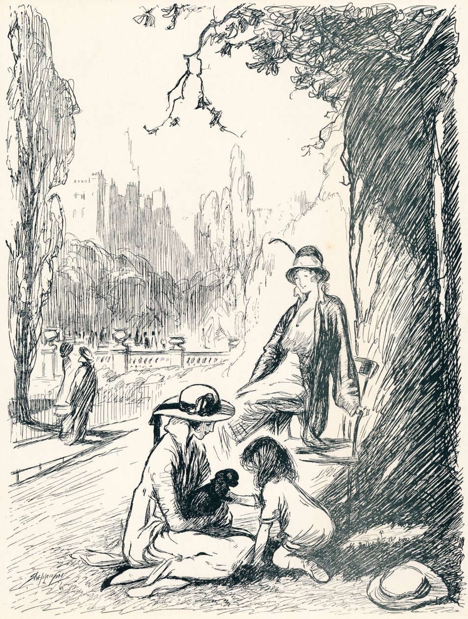 Kensington Gardensissa - Stage Six, vuodelta 1920 tekijältä Claude Allin Shepperson