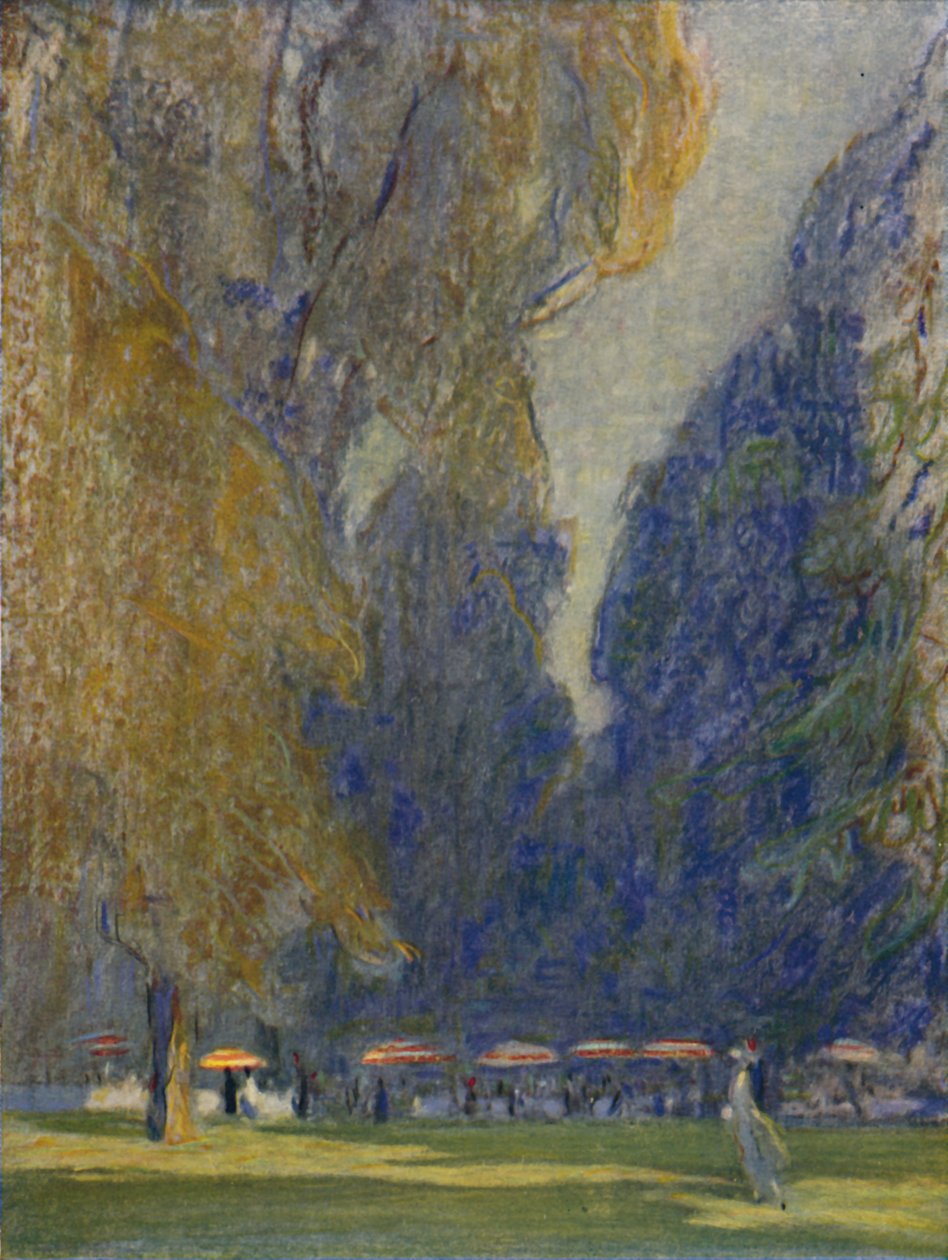 Teetä Kensington Gardensissa, 1914, 1920 tekijältä Claude Allin Shepperson