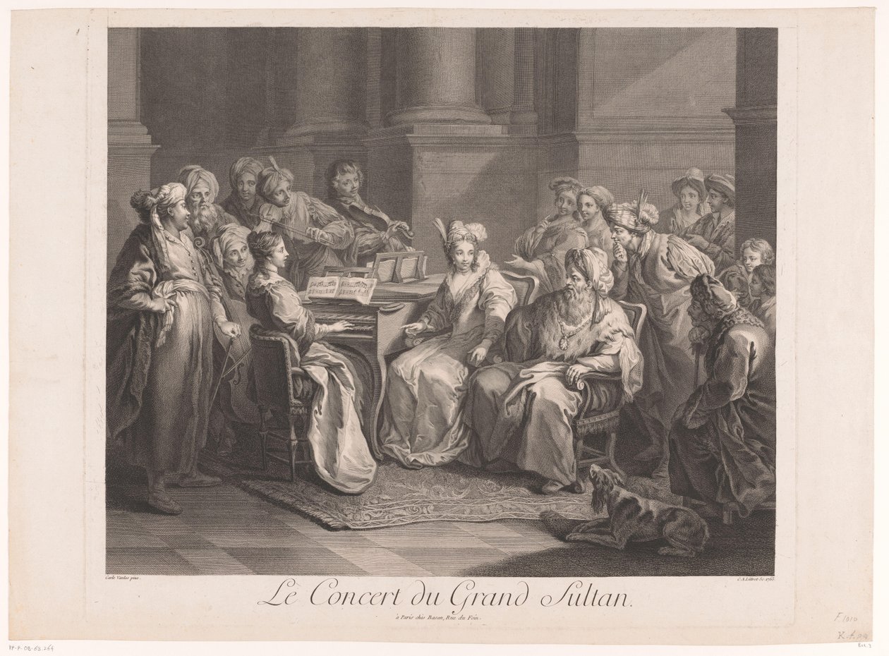 Konsertti sulttaanille Le Concert du Grand Sultan (otsikko esineessä) tekijältä Claude Antoine Littret de Montigny