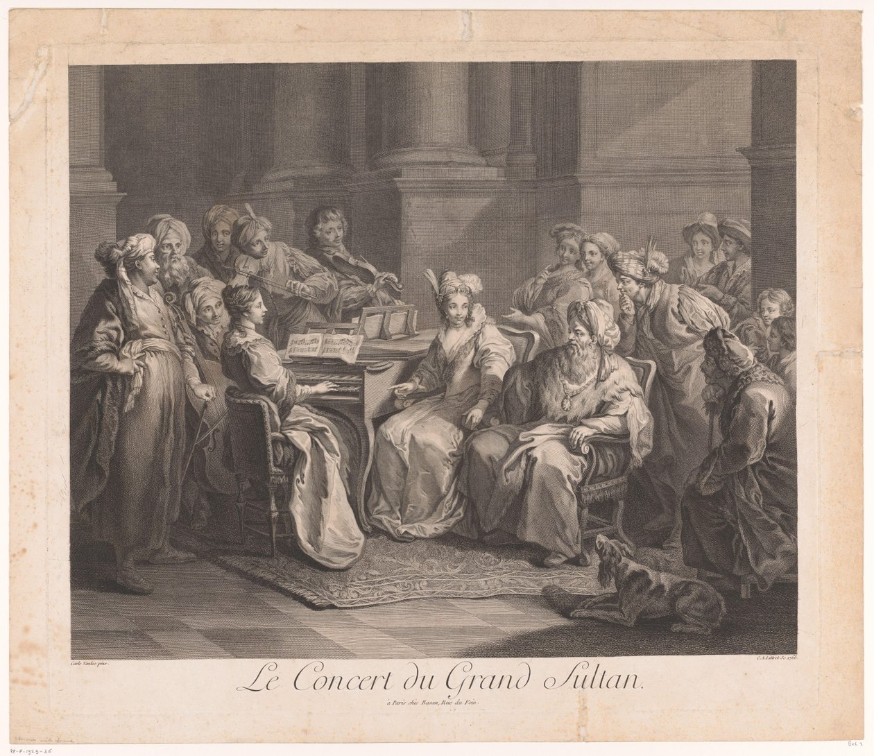 Konsertti sulttaanille Le Concert du Grand Sultan (otsikko esineessä) tekijältä Claude Antoine Littret de Montigny