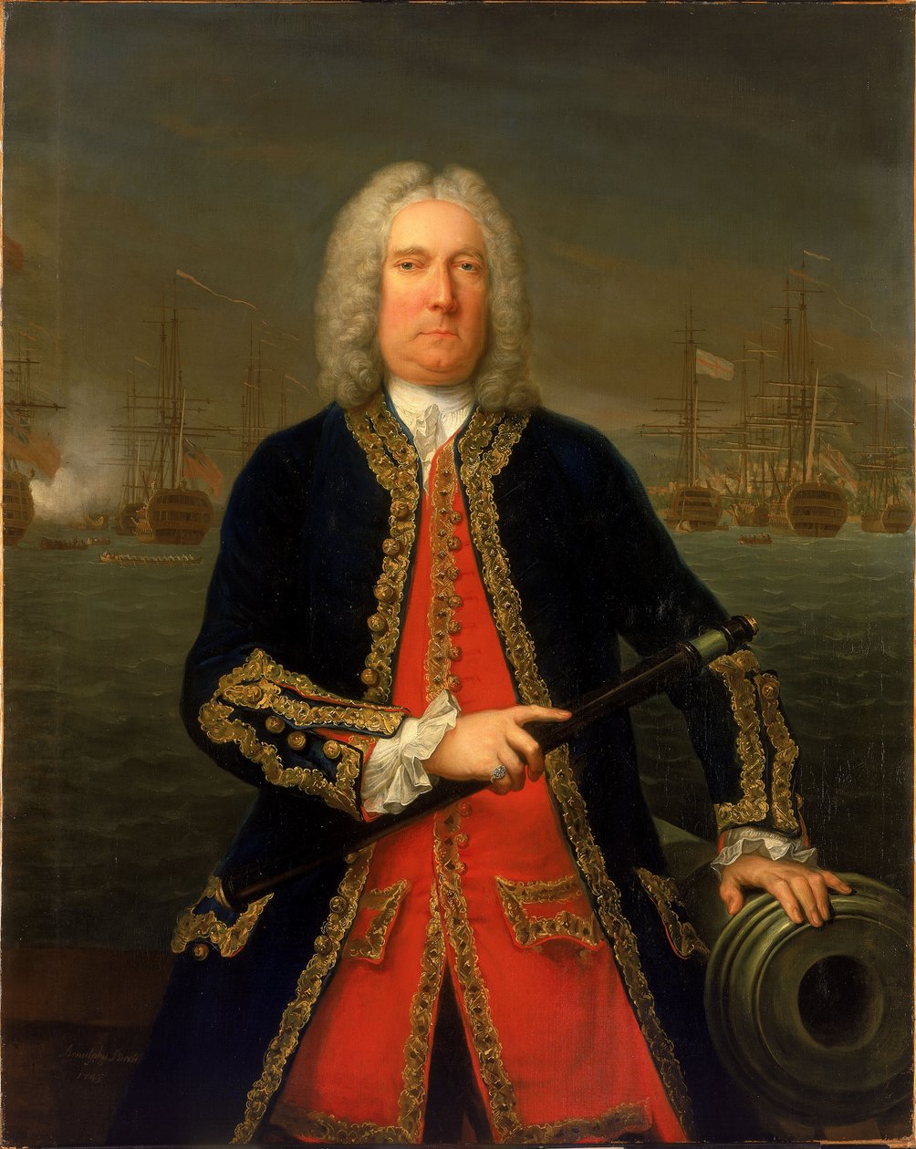 Amiraali Thomas Mathews (1676-1751) tekijältä Claude Arnulphy