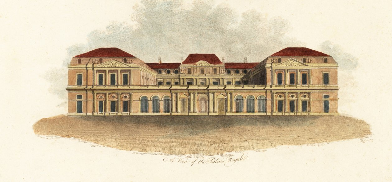 Näkymä Palais-Royalille, Pariisi tekijältä Claude Aubriet