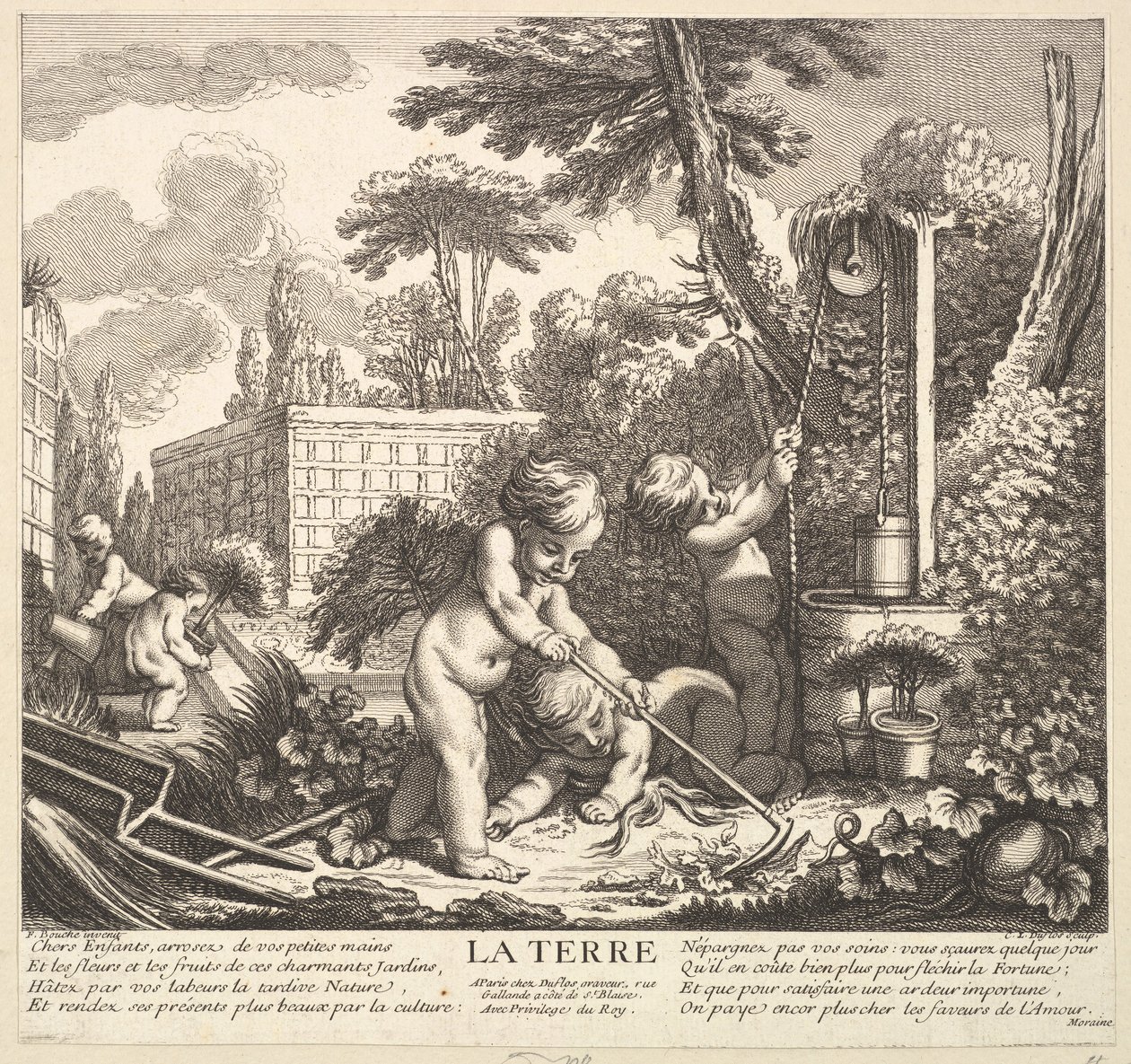 Maapallo, 1700-luku. tekijältä Claude Augustin Duflos