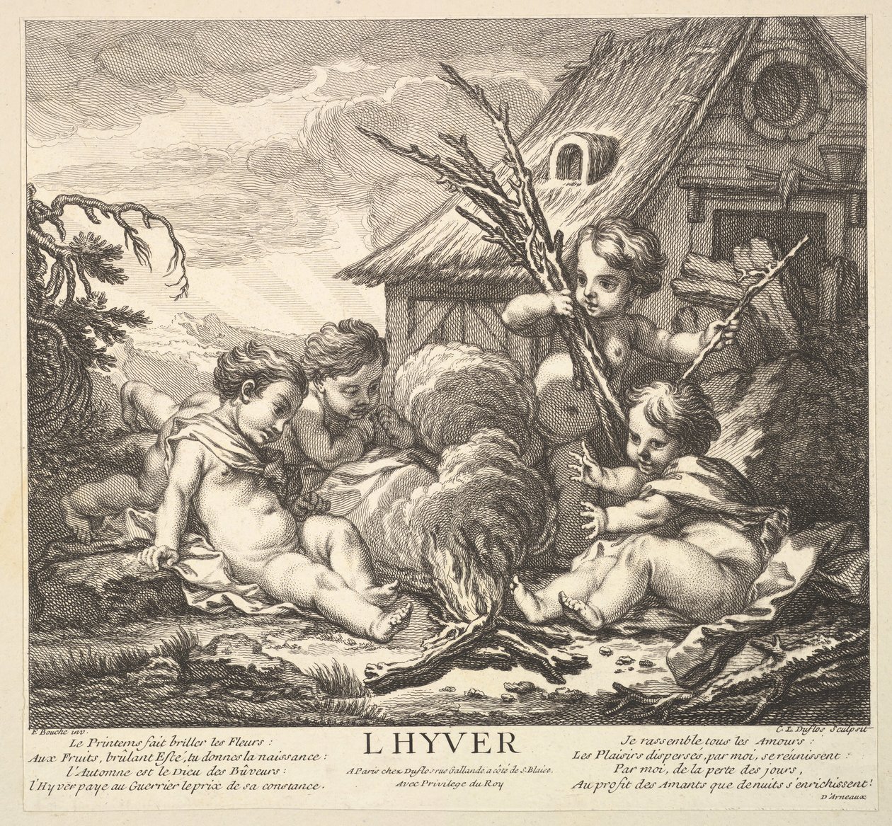 Talvi, 1735-86. tekijältä Claude Augustin Duflos