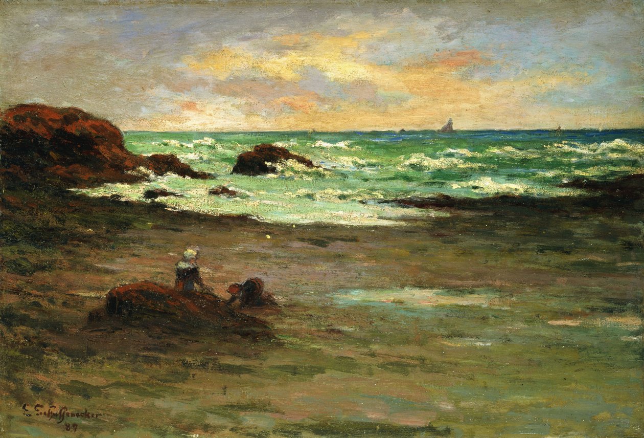 Ranta Concarneaussa; Piece of Beach Concarneaussa tekijältä Claude Emile Schuffenecker