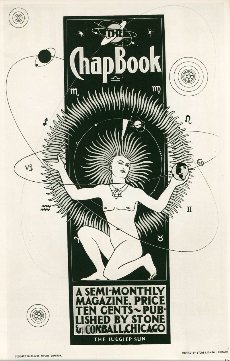 Claude F. Bragdon: The Chap Book, puolikuukausittain ilmestyvä lehti. USA ... (litografia) tekijältä Claude Fayette Bragdon