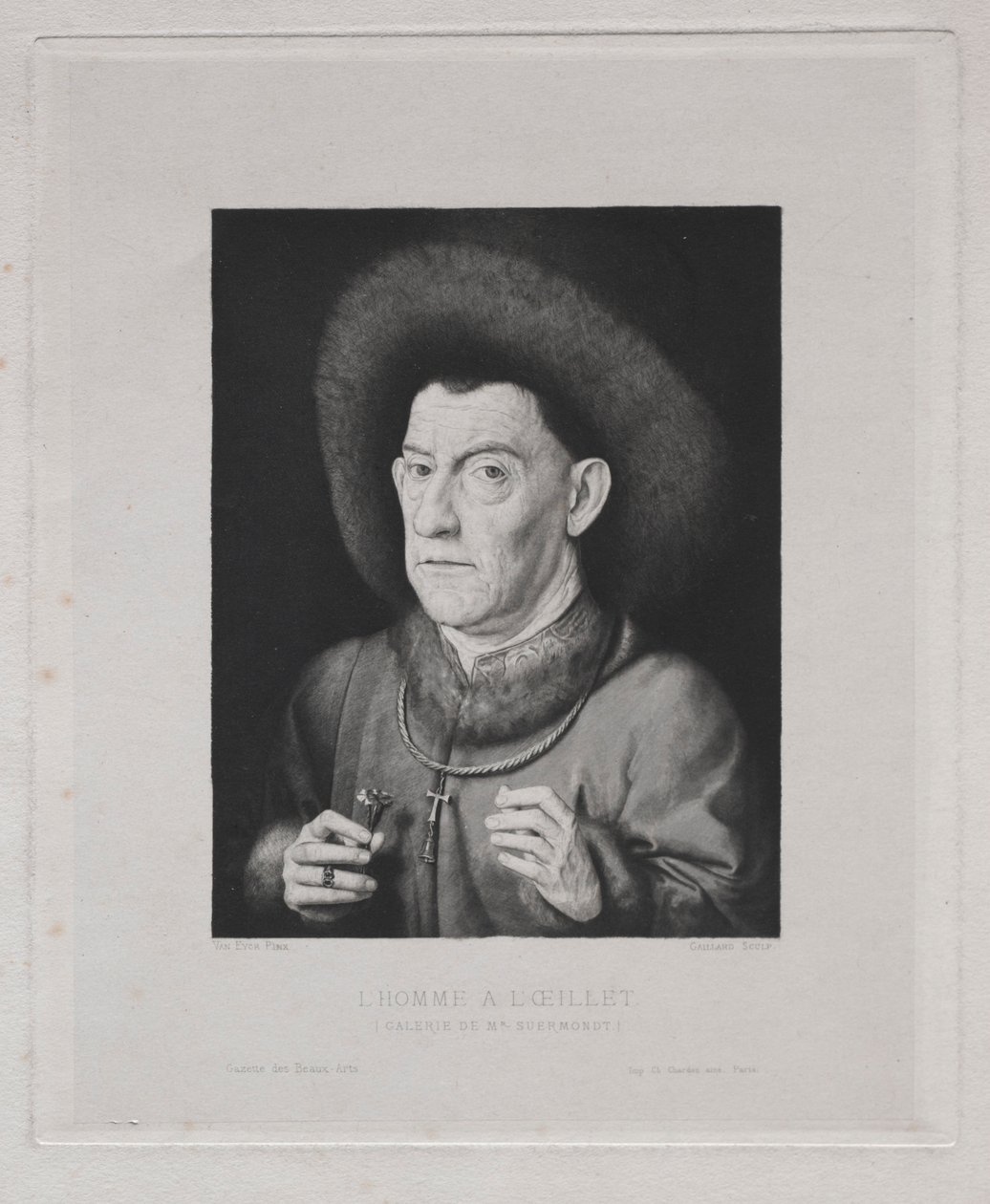 Mies vaaleanpunaisella. tekijältä Claude Ferdinand Gaillard
