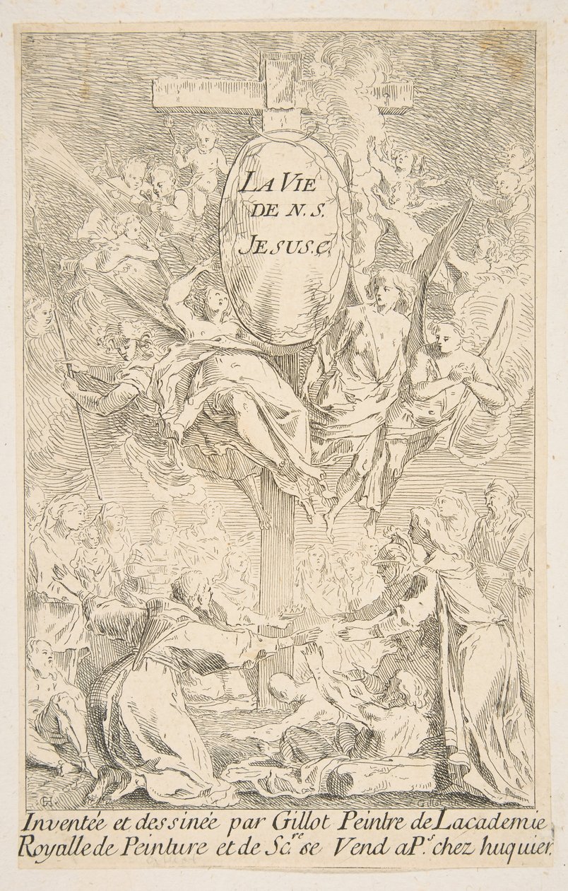 Etukappale sarjalle The Life of Christ.n.d. Tekijät: Claude Gillot, Jacques Gabriel Huquier. tekijältä Claude Gillot, Jacques Gabriel Huquier