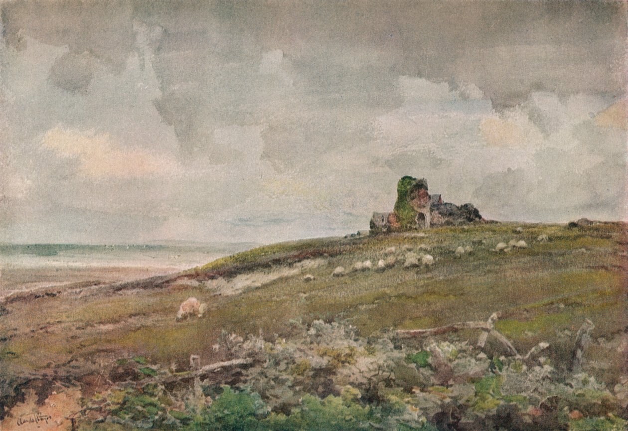 Vanha raunio Suffolkissa, vuodelta 1915 tekijältä Claude Hayes