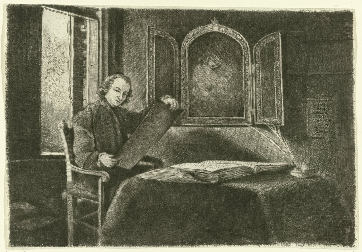 Ponce-François Copetten muotokuva Abraham Francenina tekijältä Claude Henri Watelet