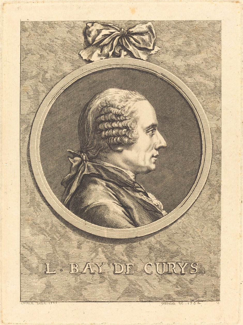L. Bay de Curys tekijältä Claude Henri Watelet after Charles Nicolas Cochin II