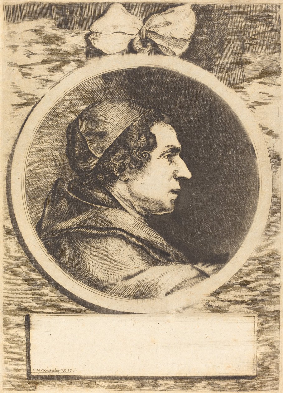 Apotin muotokuva tekijältä Claude Henri Watelet after Charles Nicolas Cochin II