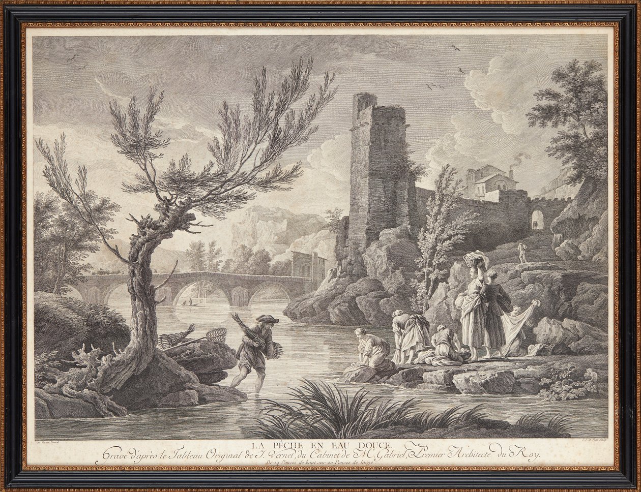 Ranskalaiset teräskaiverrukset tekijältä Claude Joseph (after) Vernet