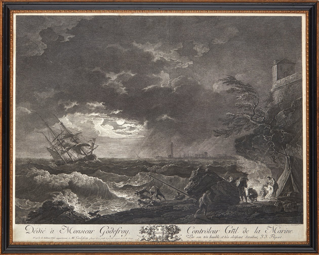 Ranskalaiset teräskaiverrukset tekijältä Claude Joseph (after) Vernet