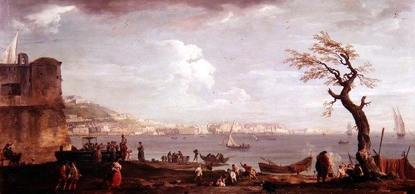Napolinlahti etelästä tekijältä Claude Joseph Vernet