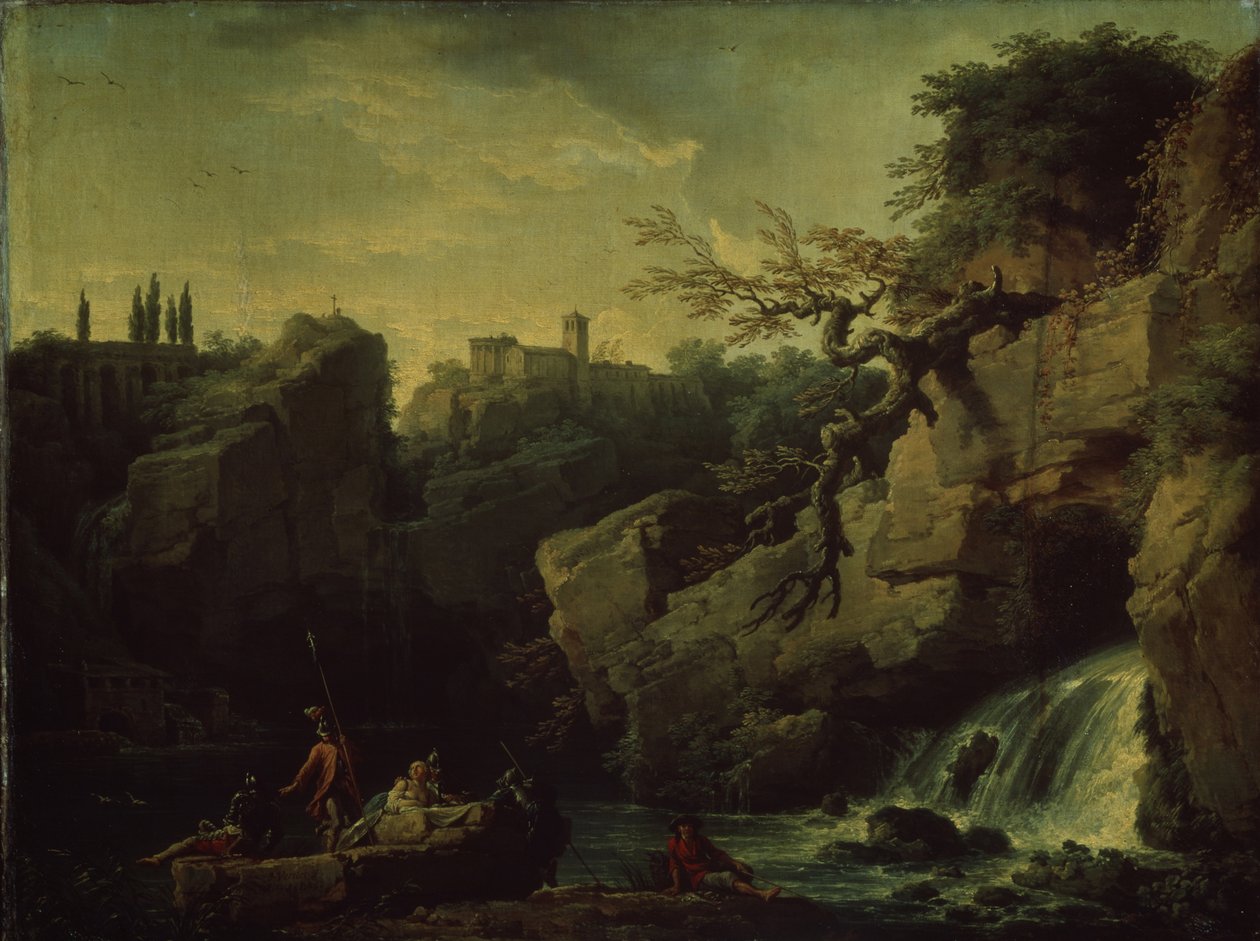Romanttinen maisemamaisema Salvatore Rosan maussa, 1746 tekijältä Claude Joseph Vernet