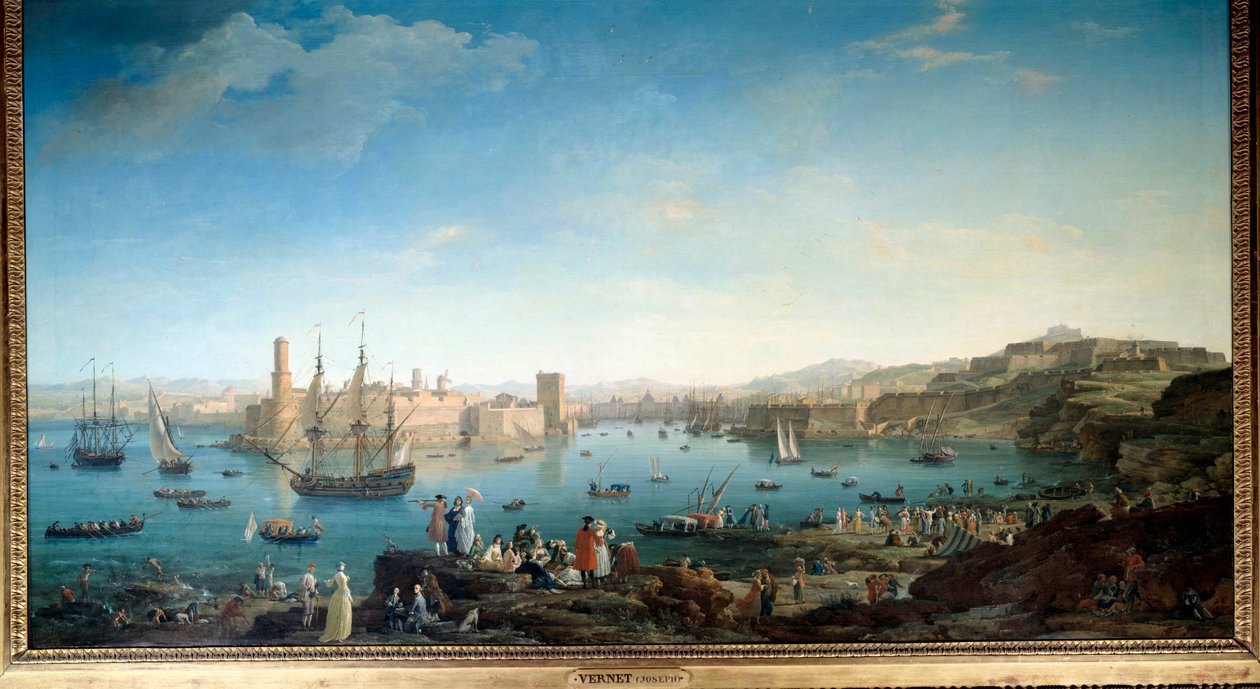 Marseillen sataman tulo vuonna 1754. Joseph Vernet