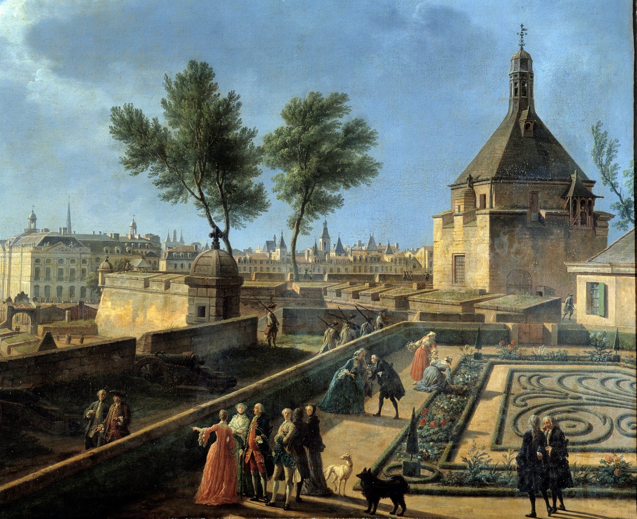 Claude-Joseph Vernet. Marseillen satama. Pariisin laivastomuseo tekijältä Claude Joseph Vernet
