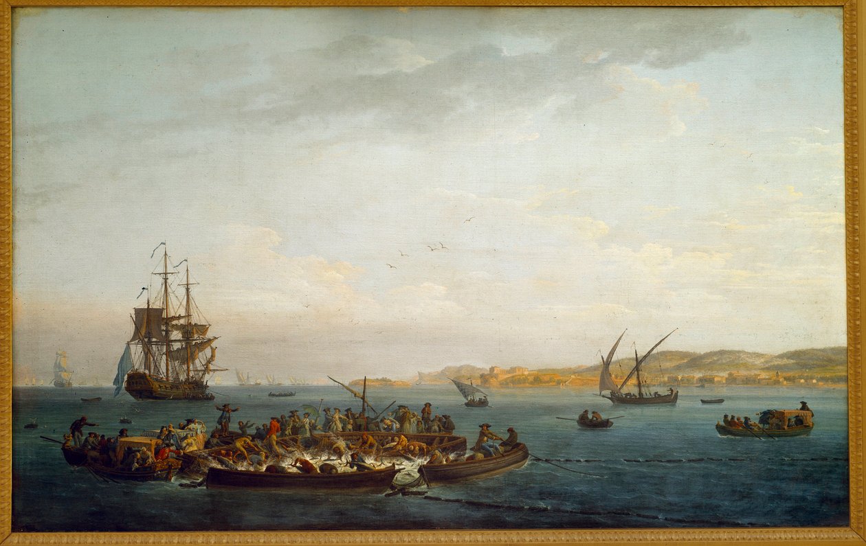 Tonnikalan kalastus. Joseph Vernet