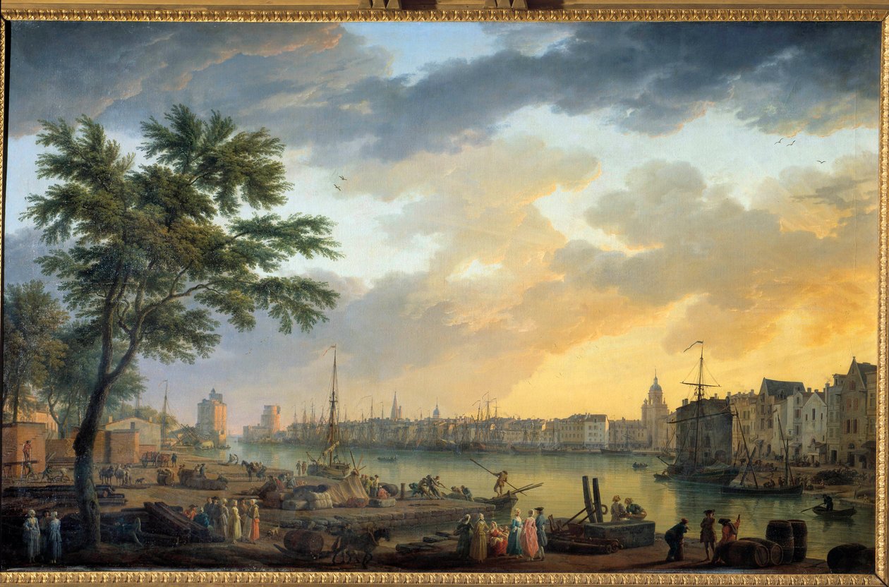Näkymä La Rochellen satamasta Joseph Vernet