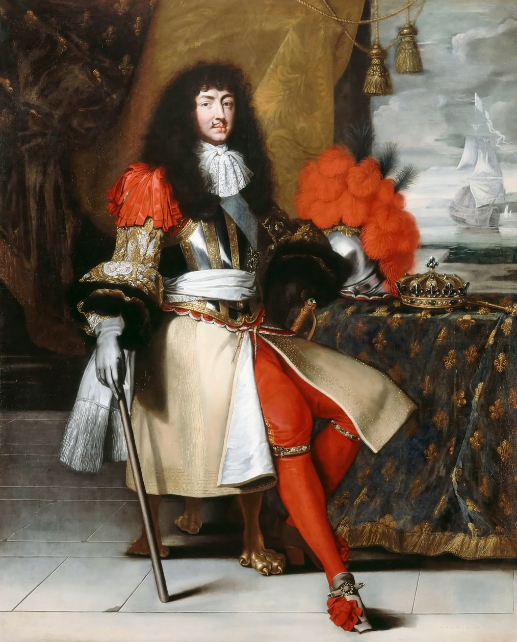 Ludvig XIV, Ranskan kuningas 1638-1715 tekijältä Claude Lefebvre