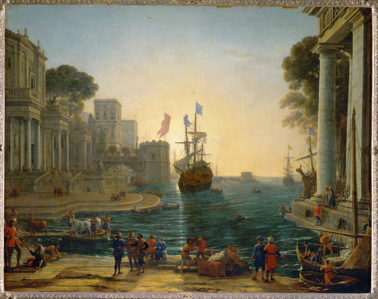 Ulysse remet Chriseis a son pere ... tekijältä Claude Lorrain (1600-82)